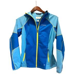 Columbia Women's Jacket XS Blue Windbreaker Running Hiking Jogging Long Sleeve‎